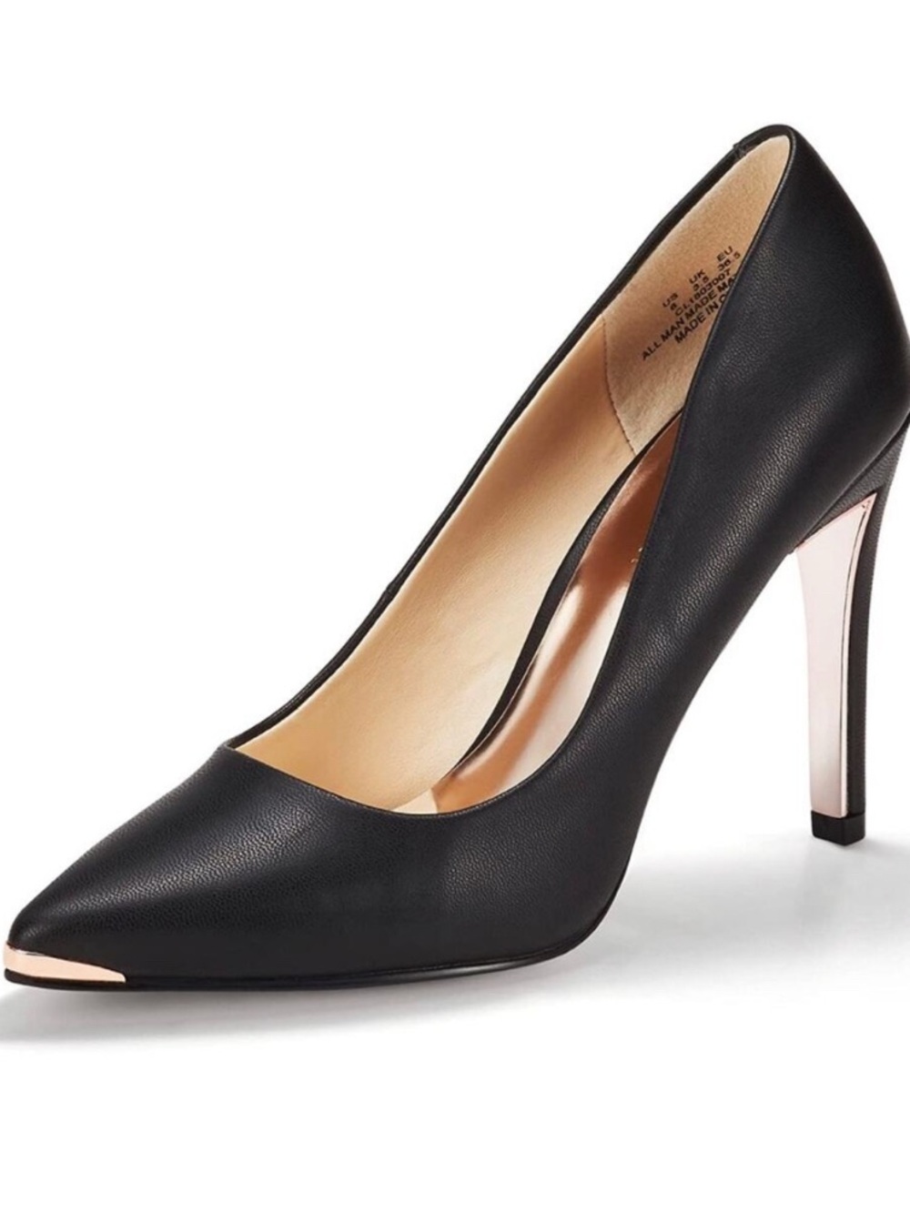 Jenn Ardor Black Pointed Toe Stiletto Pumps Women’s Size 8 EUC Classic Heels